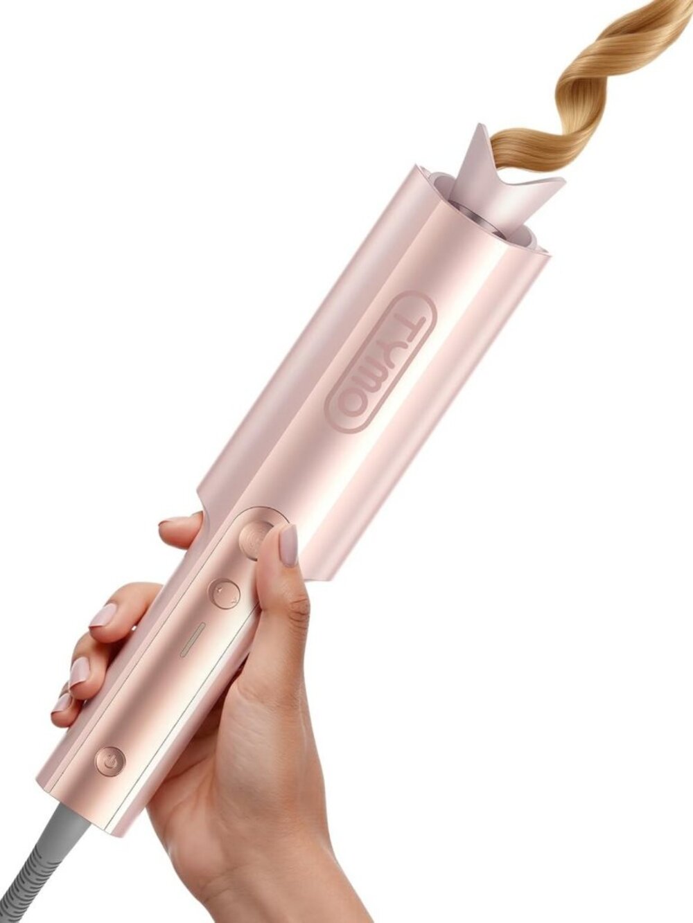 Automatic Rotating Curling Iron - Long Barrel Ceramic Curler for Women
